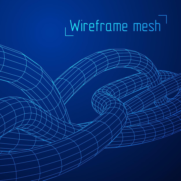 Sfondo di rete a bassa vena poli o wireframe