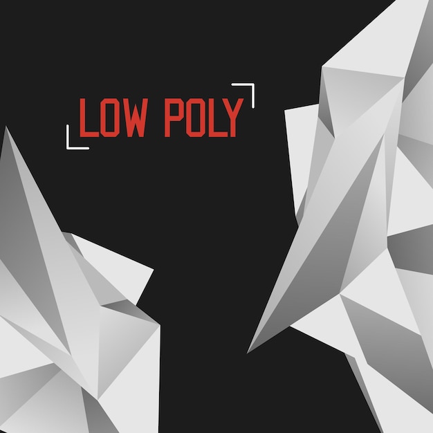 Low Polygon Geometry Vector Background