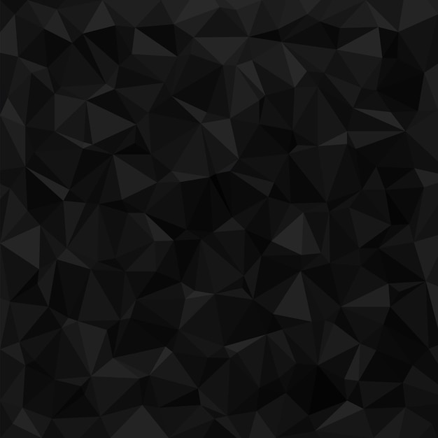 Low polygon shapes black background dark crystals triangles mosaic creative origami wallpaper