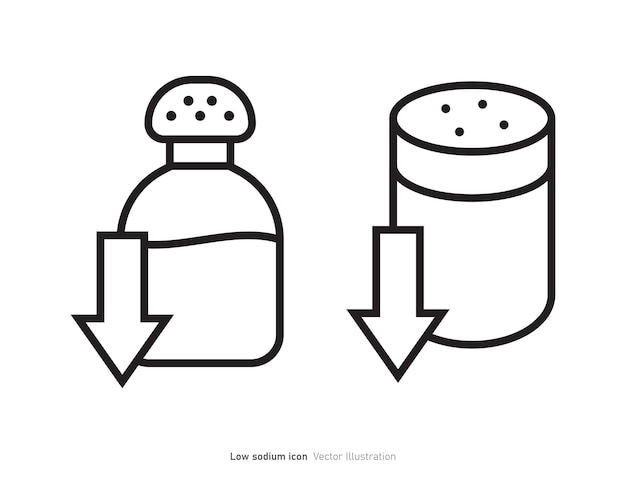 Vector low sodium icon design vector illustration