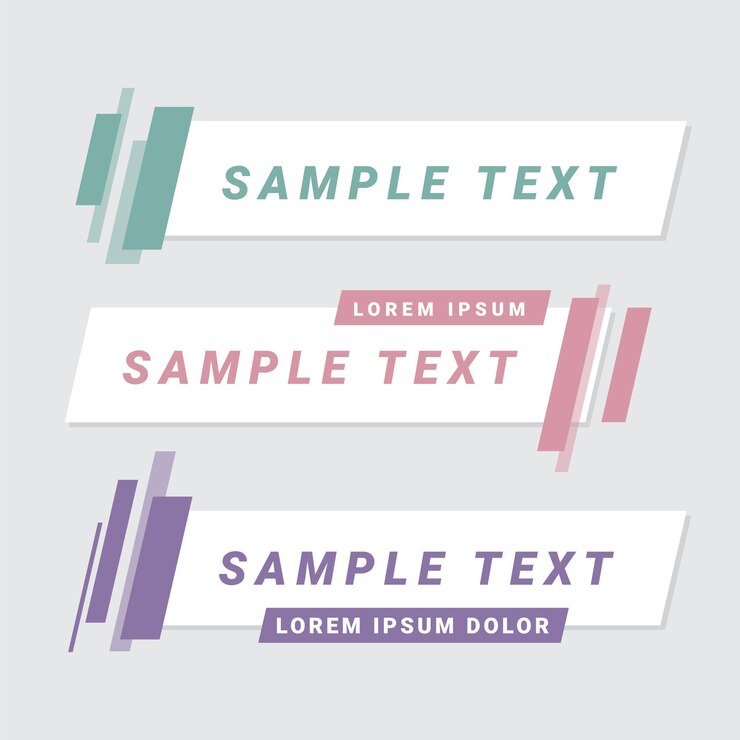 Lower thirds banner template can be use to make sign