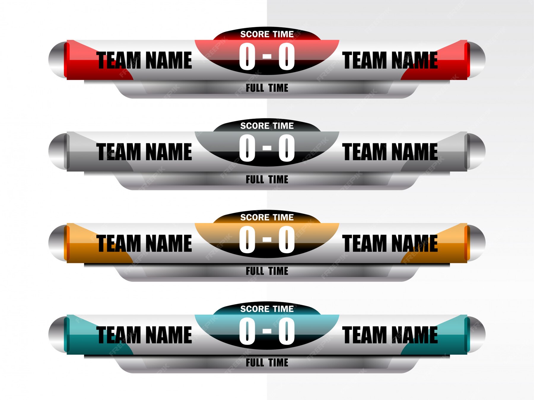 Premium Vector | Lower thirds template for sport and soccer