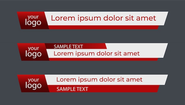 Lower thirds with modern design