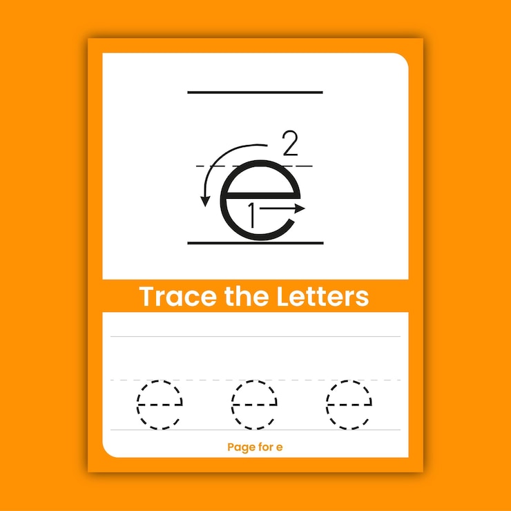 Vector lowercase alphabet letter tracing worksheets for kids