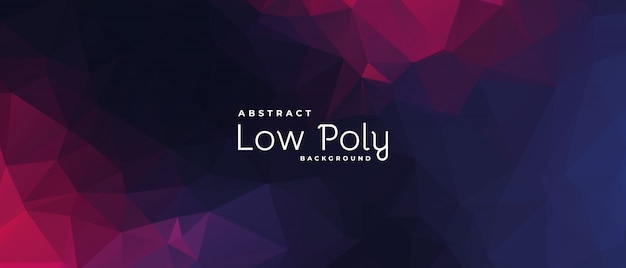 Vector lowpoly triangular geometric polygonal cool abstract background