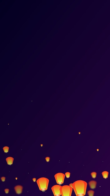 loy krathong festival card