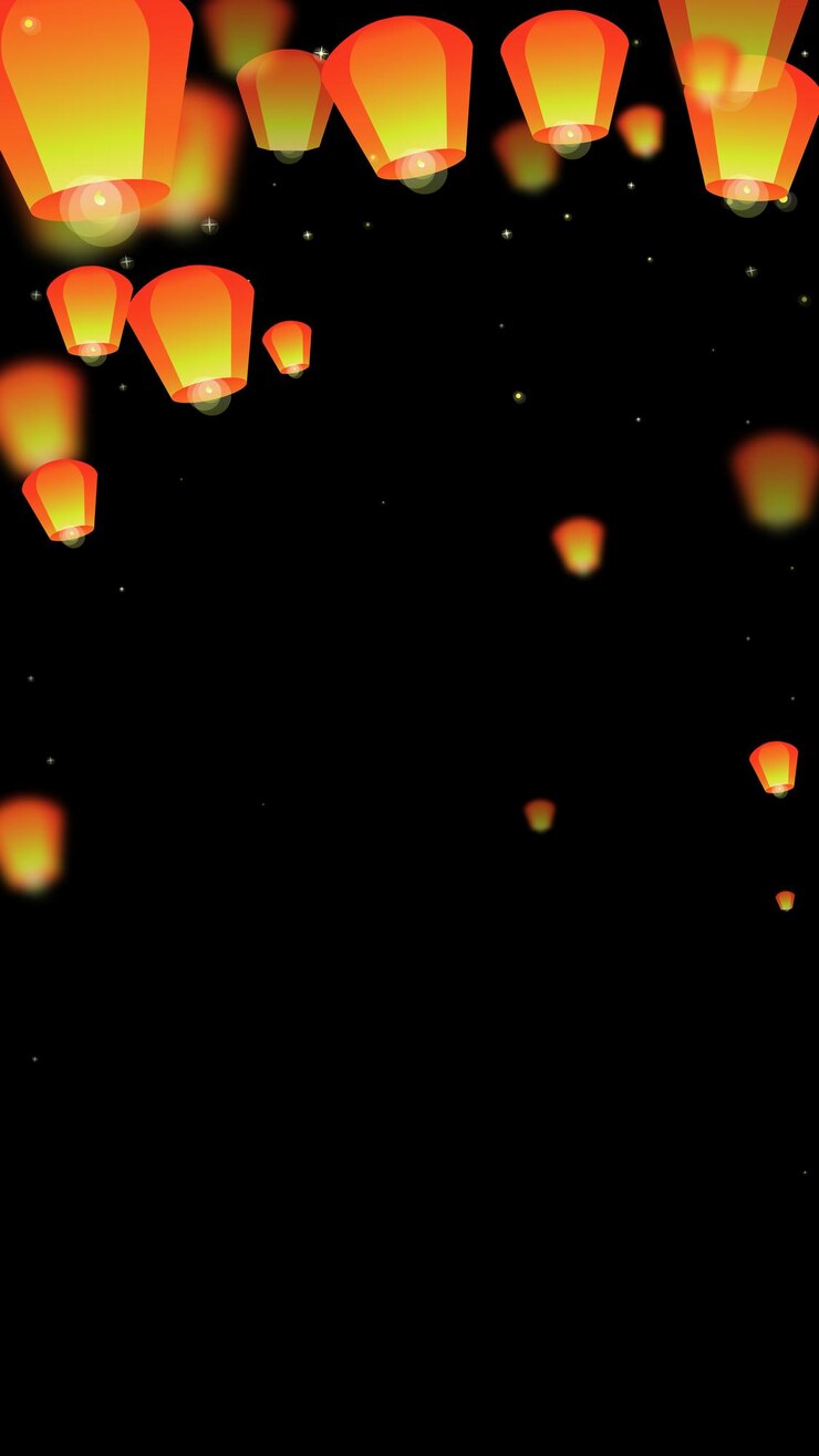 Vector loy krathong festival card