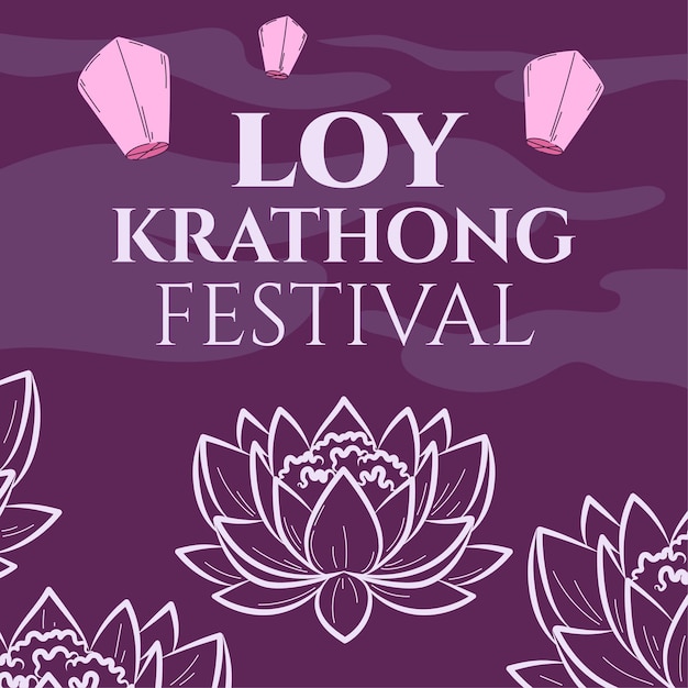 Loy Krathong 축제 개념