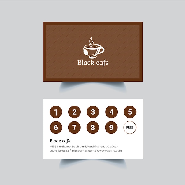 Loyalty card design template 