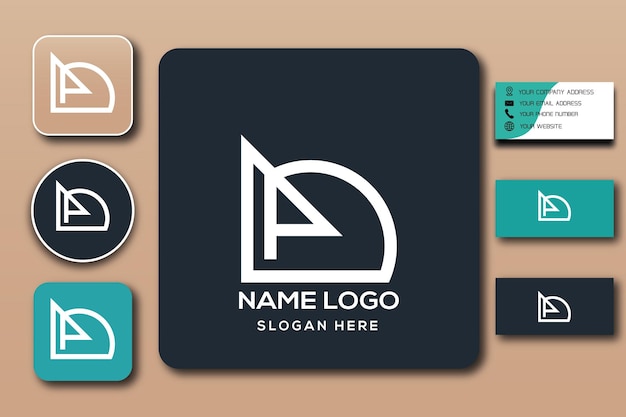 LPD monogram logo template