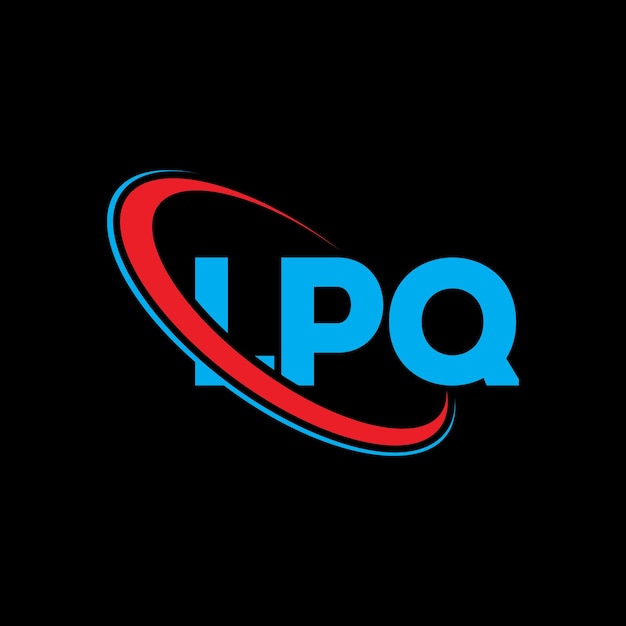 Vector lpq logo lpq letter lpq letter logo ontwerp initialen lpq logo gekoppeld aan cirkel en hoofdletters monogram logo lpq typografie voor technologie bedrijf en vastgoed merk