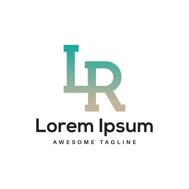 LR Letter Logo Design Icon Free Download