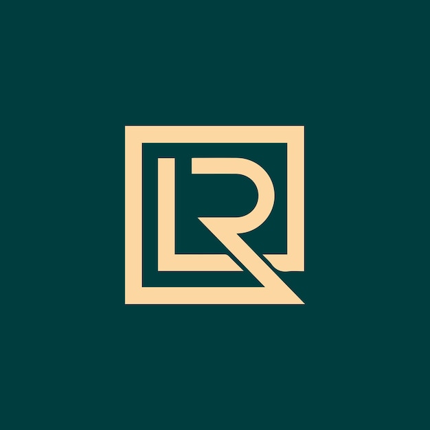 Vector lr rl simple vector logo design