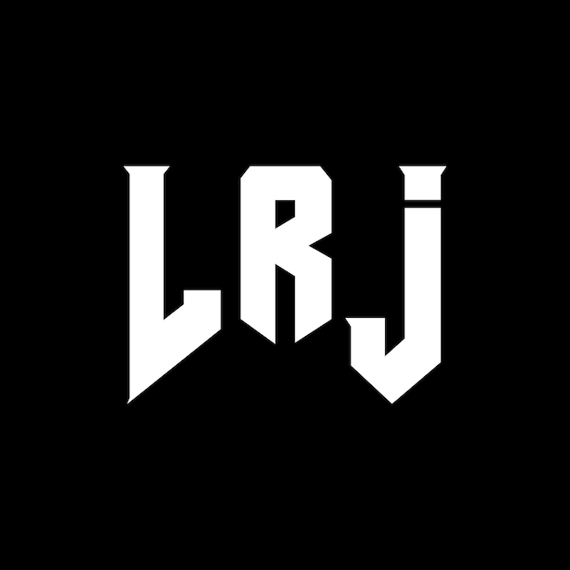 LRJ letter logo design for technology company LRJ logo design black and white color combination LRJ logo LRJ vector LRJ design LRJ icon LRJ alphabet LRJ typography logo design