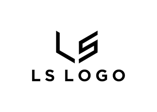 Vettore illustrazione vettoriale del design del logo ls