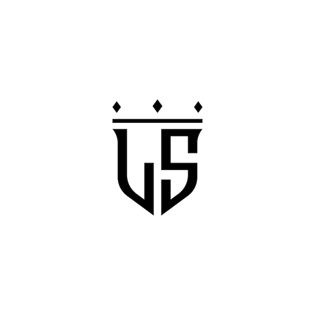 LS monogram logo ontwerp brief tekst naam symbool monochroom logo alfabet karakter eenvoudig logo