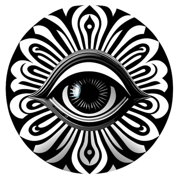 Vector lsd eye vector illustration