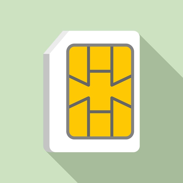 Lte sim-kaart pictogram vlakke afbeelding van lte sim-kaart vector pictogram voor webdesign