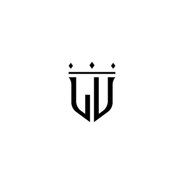 LU монограмма дизайн логотипа буква текст имя символ монохромный логотип алфавит персонаж простой логотип