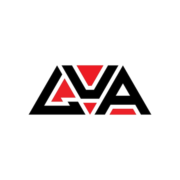 lua triangle letter logo design with triangle shape lua triangle logo design monogram lua triangle vector logo template with red color lua triangular logo simple elegant and luxurious logo lua