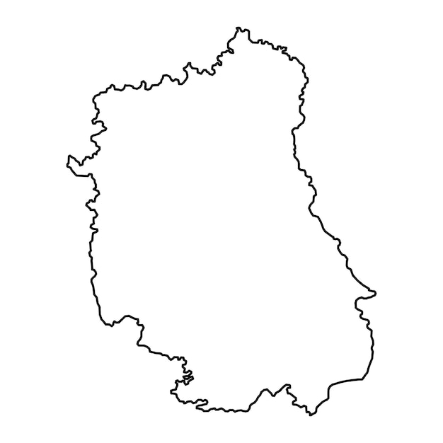 Lublin Voivodeship map province of Poland Vector illustration