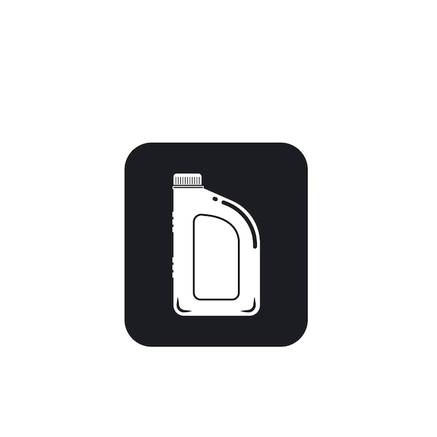 Design del concetto di illustrazione vettoriale dell'icona della bottiglia dell'olio lubrificante