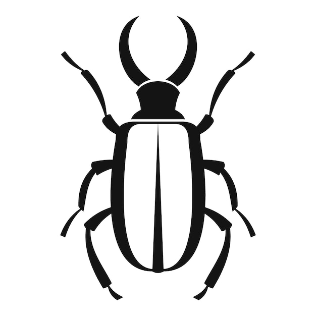 Vector lucanus cervus icoon eenvoudige illustratie van lucanus cervus vector icoon voor het web