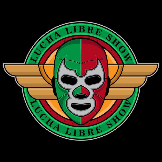 Vector lucha libre toont logo-ontwerp