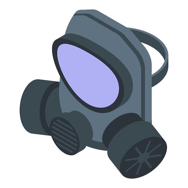 Luchtgasmasker pictogram Isometrisch van luchtgasmasker vector pictogram voor webdesign geïsoleerd op een witte achtergrond