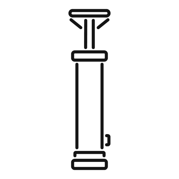 Luchtpomp pictogram overzicht vector Klepcompressor Machinestation