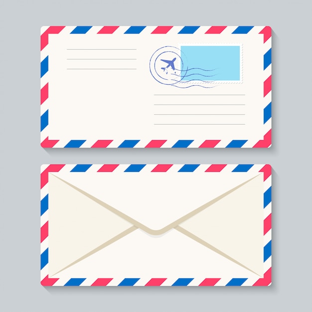 Luchtpost envelop vector