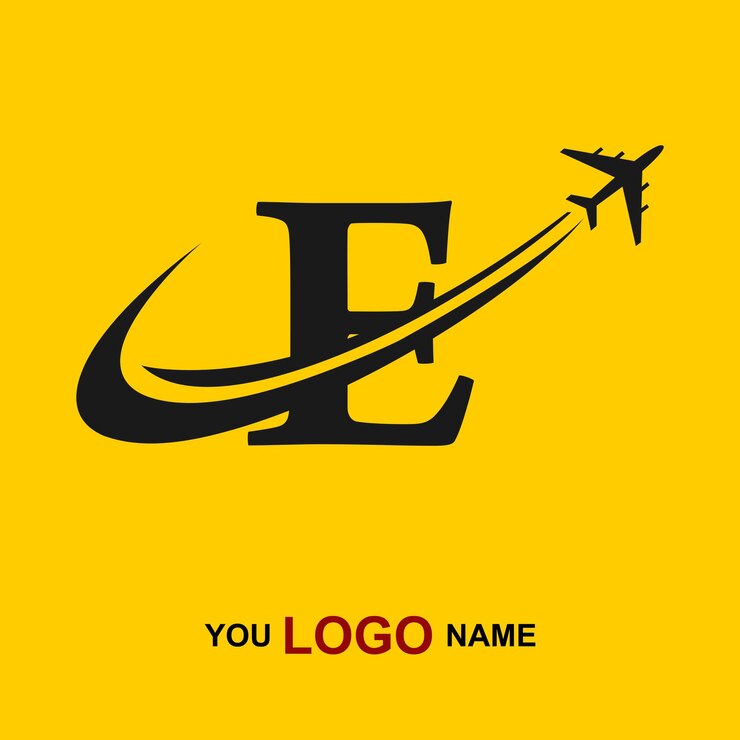 Vector luchtvaartmaatschappij logo amp reis logo immigratie logo ontwerp