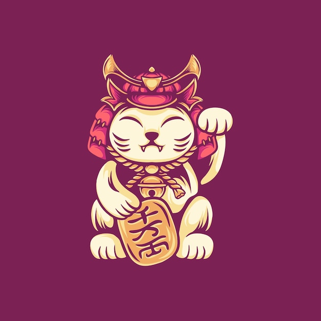 Lucky Cat Illustration