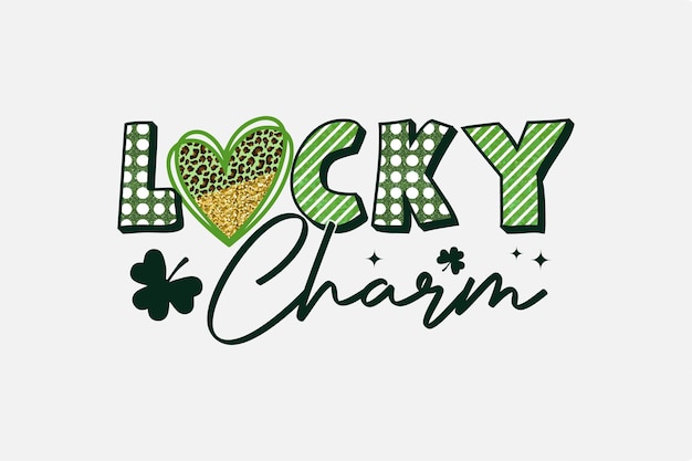 Lucky Charm st patricks day 승화 T 셔츠 디자인