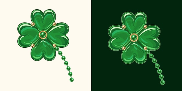 Vector lucky clover shamrock for st patricks day