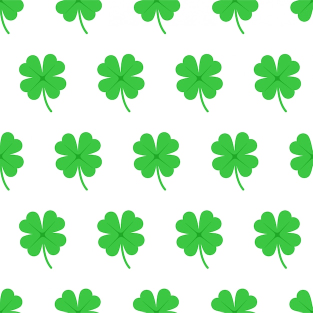 Lucky clover vector abstract patroon