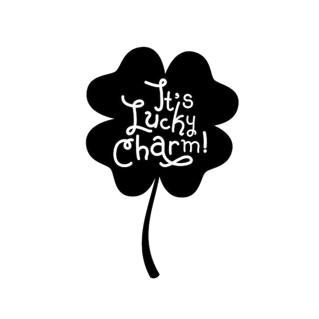 Lucky four leaf clover charm