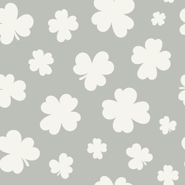 Lucky four leaf clover pattern