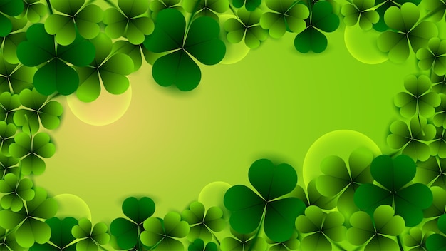 Lucky shamrock background