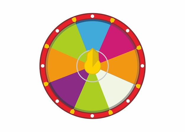 Vector lucky spin wheel vector