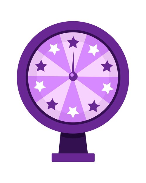 Vector lucky spinning roulette vector illustration