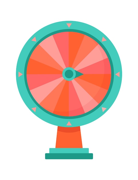 Lucky spinning roulette Vector illustration