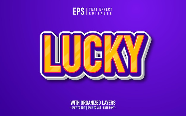 Lucky text effect