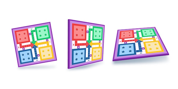 Ludo board game in different perspective