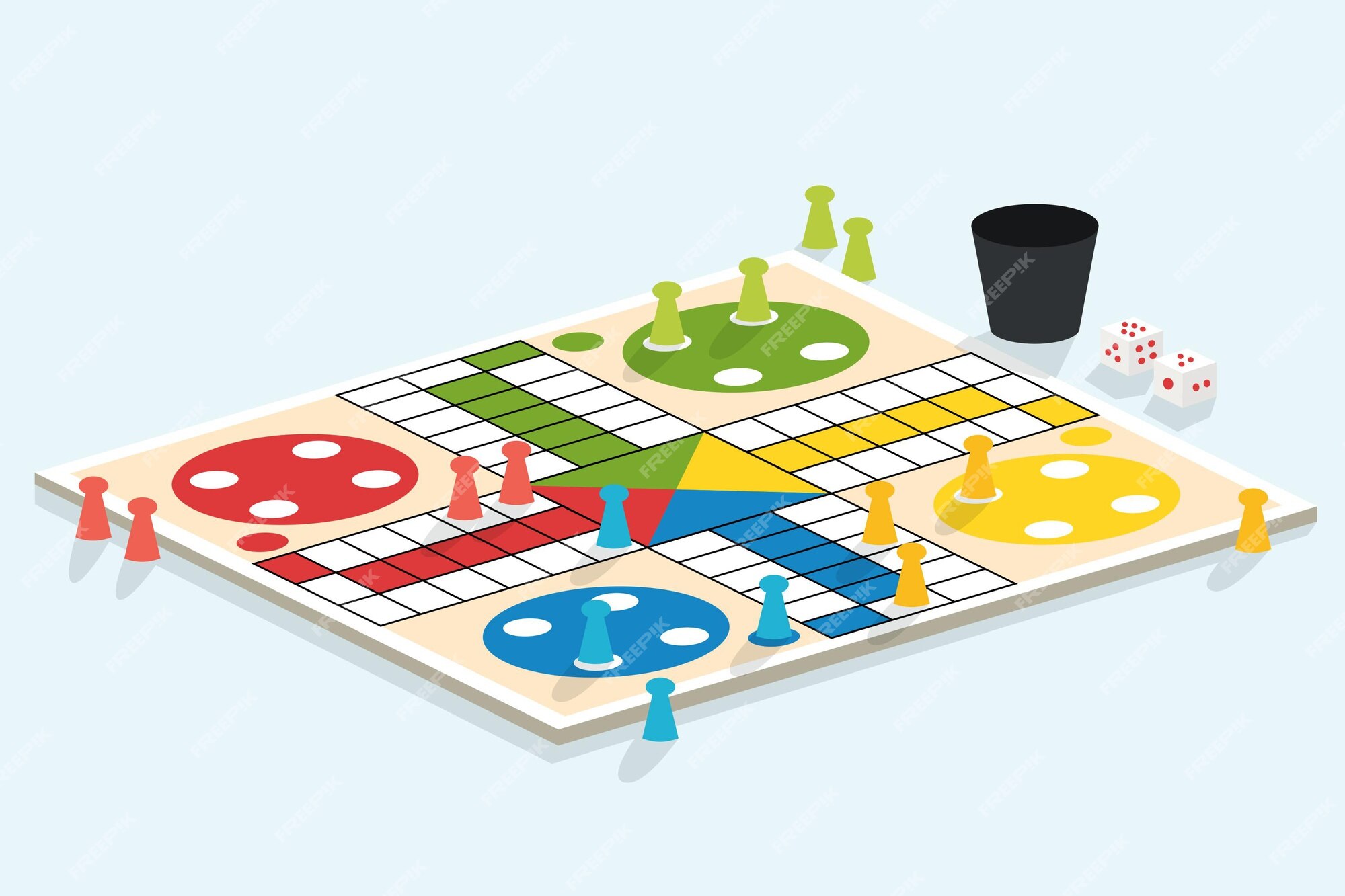 Ludo Board Game Vector Art, Icons, and Graphics for Free Download