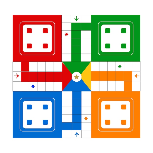 ルドボードゲーム ベクトルルドゲーム プリント用ルドボードゲーム