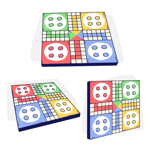 Ludo bordspel in ander perspectief