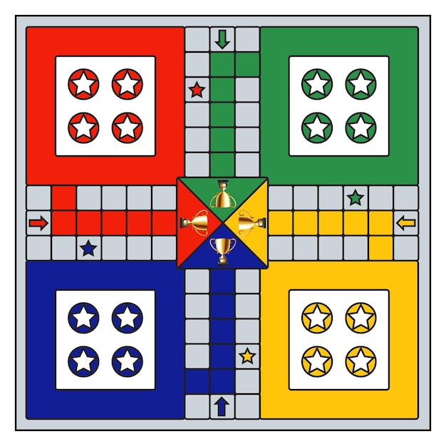 Игровые настольные игрушки Ludo для детей, готовые к печати