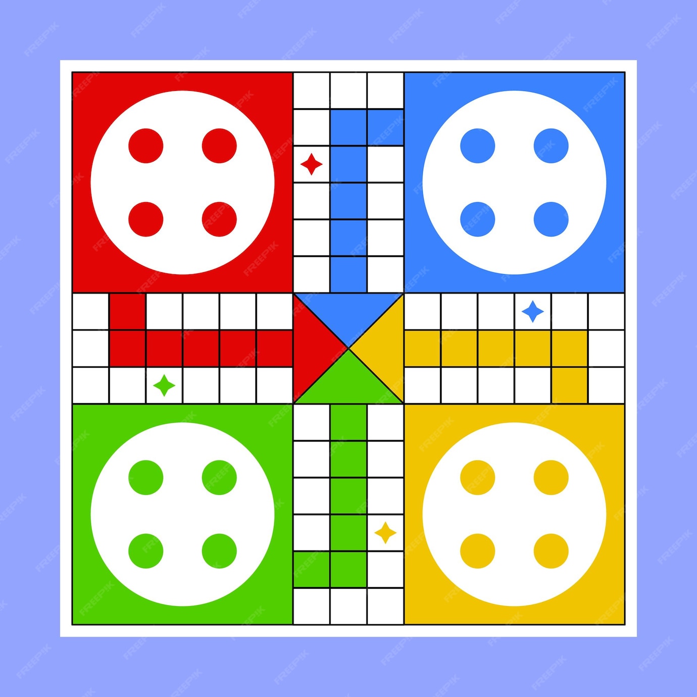 Premium Vector | Ludo game vector icon Classic family board game LUDO ...
