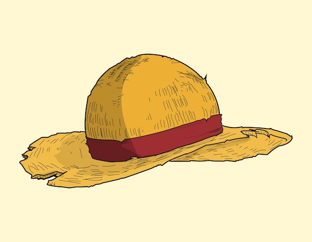 Vector luffy hat vector cap pirate hat sea site element cap